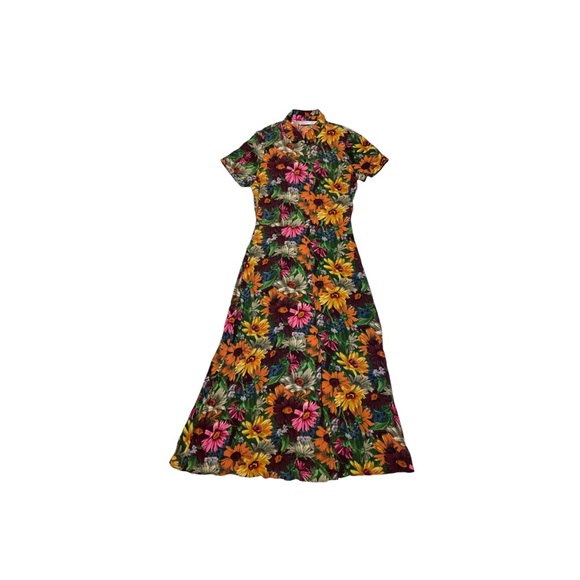 🆕 Zara Trafaluc Floral Print T-Shirt Dress - Women’s Size XS - Picture 2 of 8